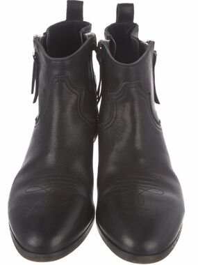 Golden Goose Black Leather Ankle Booties